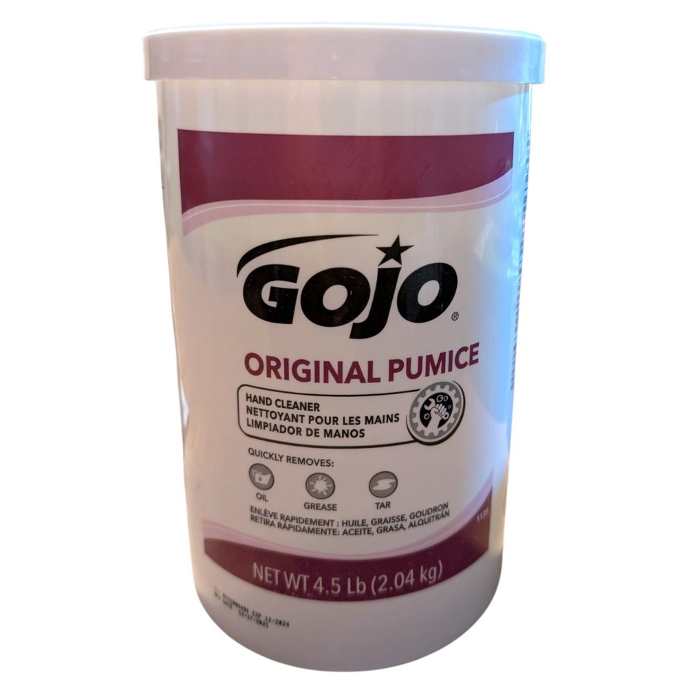 GOJO Original Pumice Hand Cleaner 4.5 lbs Tub New Cleans Grease Oil Tar